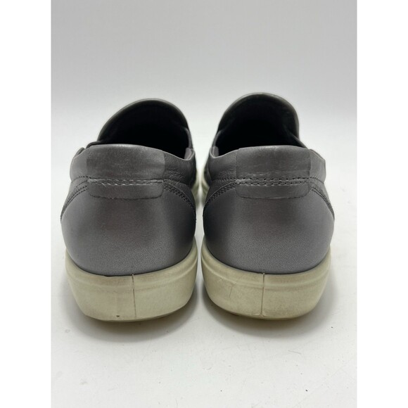 Ecco Soft 7 Woven Slip-On Women's Shoes Size 9 M Metallic Gray Comfort Preowned - Picture 8 of 10